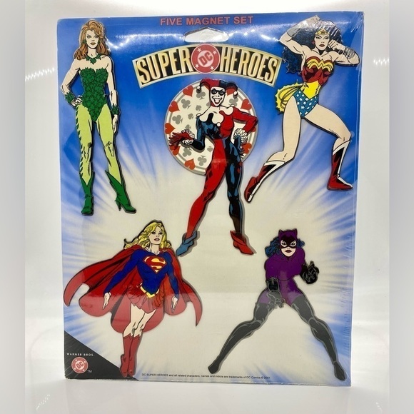 DC Comics Other - DC Comics Wonder Woman Poison Ivy Cat Woman Super Woman Harley Quin Magnet LE